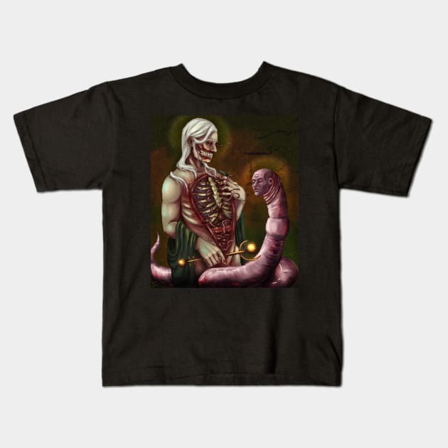 Emissary of the Worm Kids T-Shirt by Dead_Philosophy